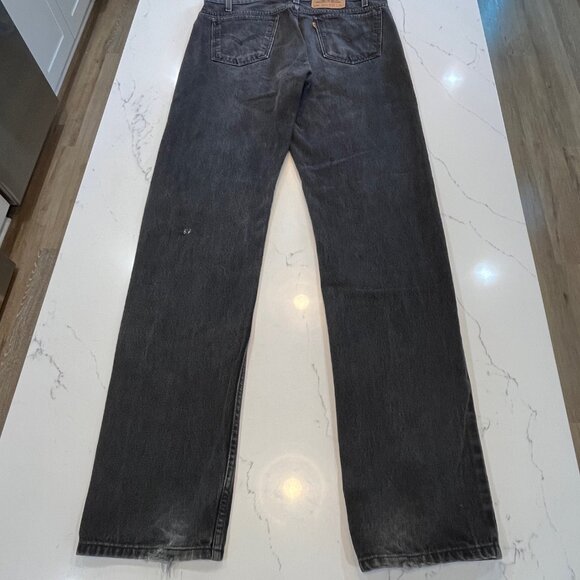 RARE VINTAGE LEVI'S DENIN JEAN 1996 505 REGULAR FIT STRAIGHT LEG W36 L36 - Picture 2 of 16